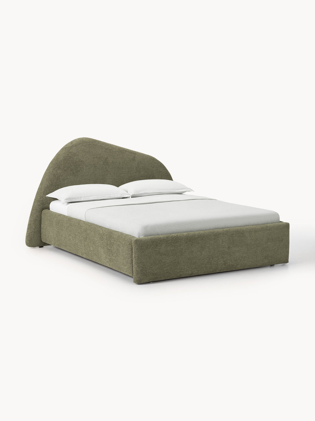 Simpales Gary Bed, Upholstered in Bouclé