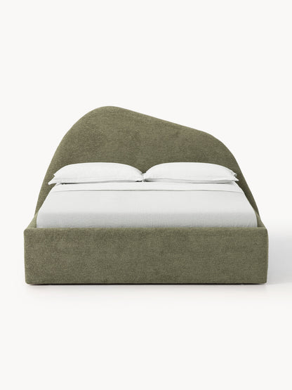 Simpales Gary Bed, Upholstered in Bouclé