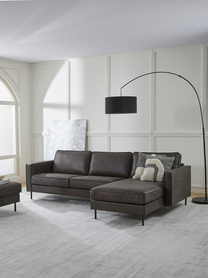 Simpales Hunter Corner Sofa in Leather, 3-Seater
