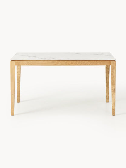 Simpales Jackson Dining Table, Tabletop in Marble Look, in Various Sizes