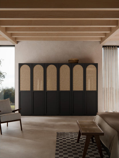 Simpales Jeanne Modular Wardrobe, Hinged-Door, 300 cm Wide, in Various Sizes