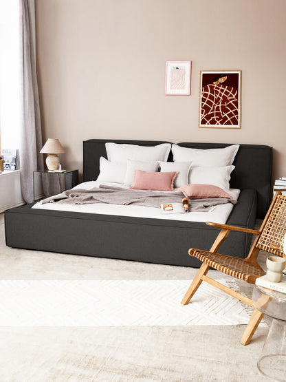 Simpales Lennon Bed Frame, Upholstered