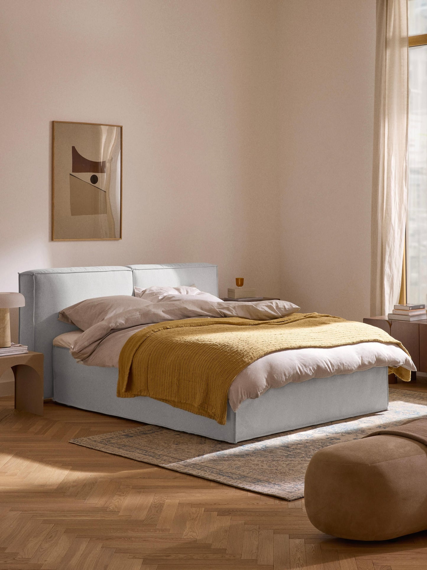 Simpales Lennon Bed Frame with Box Spring