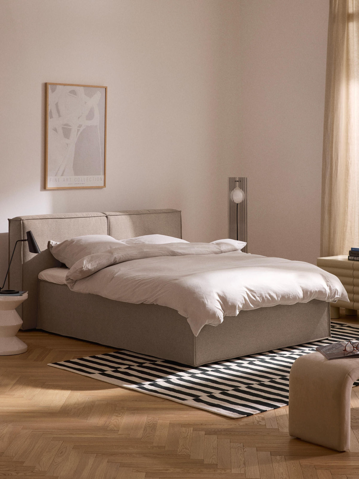 Simpales Lennon Bed Frame with Box Spring