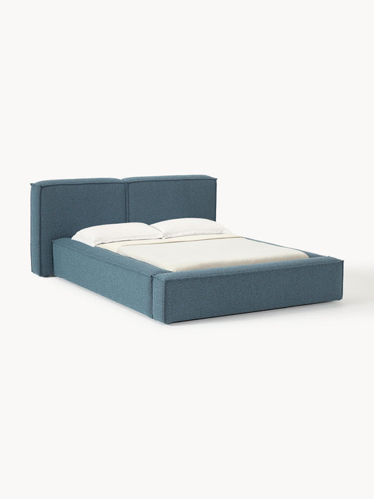 Simpales Lennon Bed, Upholstered in Bouclé