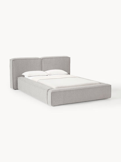 Simpales Lennon Bed, Upholstered in Bouclé