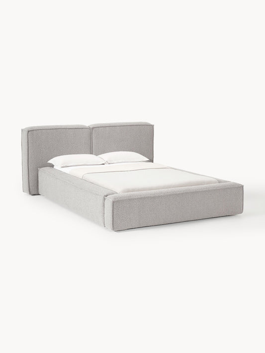 Simpales Lennon Bed, Upholstered in Bouclé