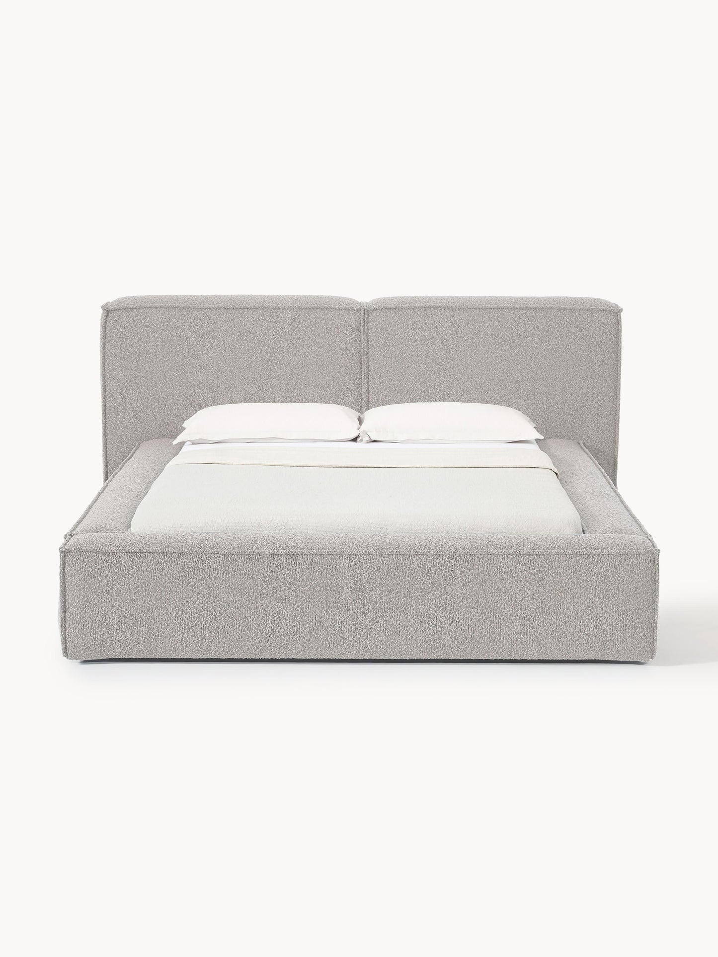 Simpales Lennon Bed, Upholstered in Bouclé