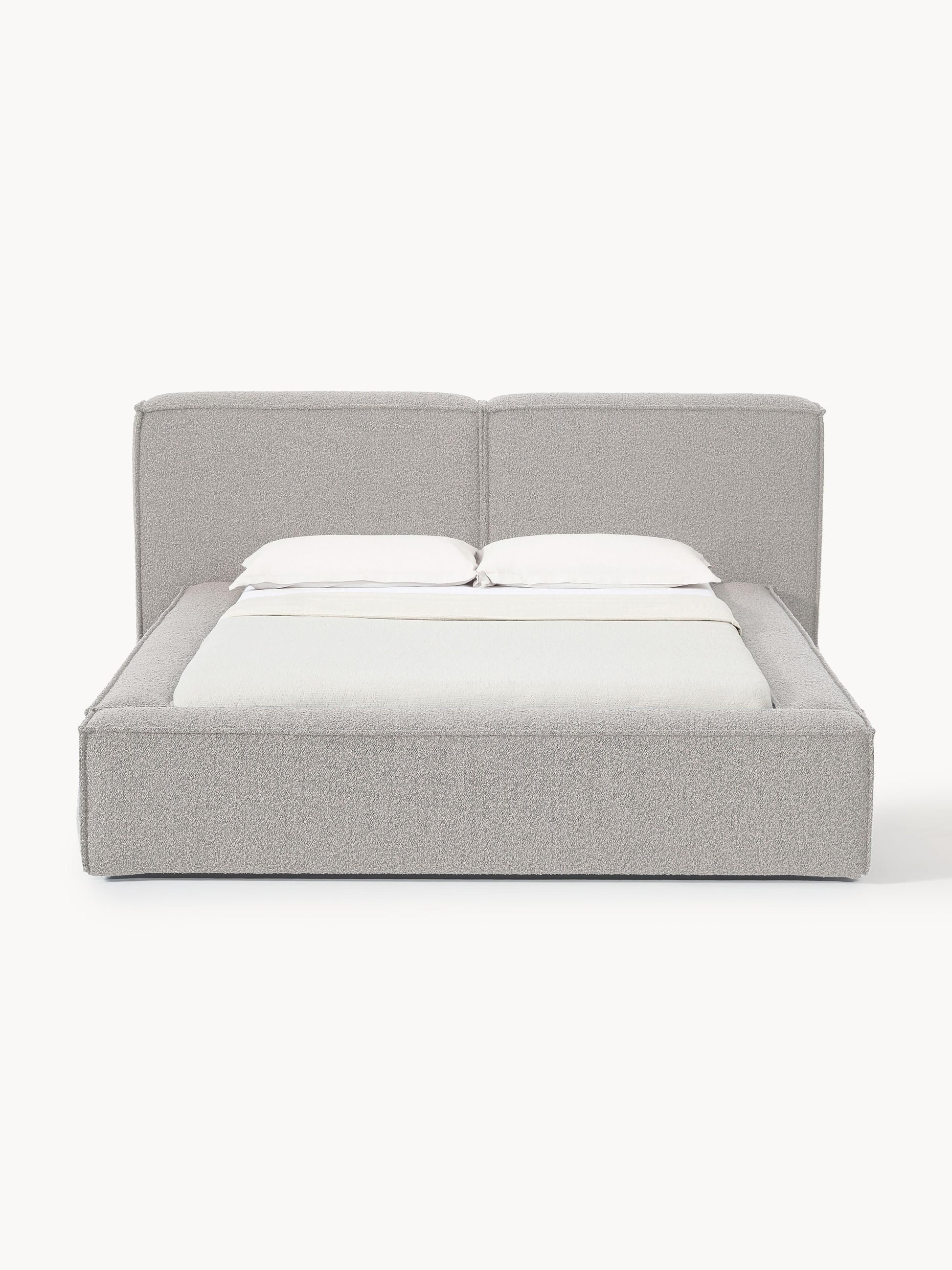 Simpales Lennon Bed, Upholstered in Bouclé