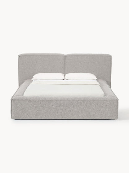 Simpales Lennon Bed, Upholstered in Bouclé