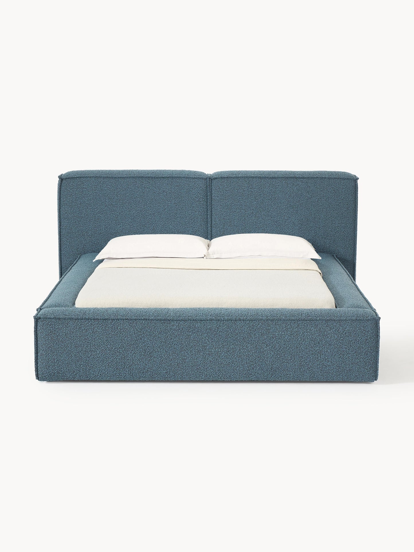 Simpales Lennon Bed, Upholstered in Bouclé