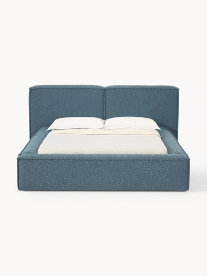 Simpales Lennon Bed, Upholstered in Bouclé