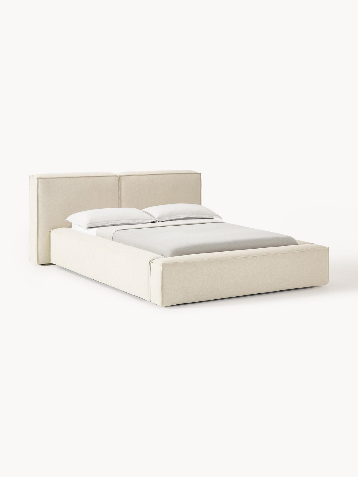 Simpales Lennon Bed with Storage, Upholstered
