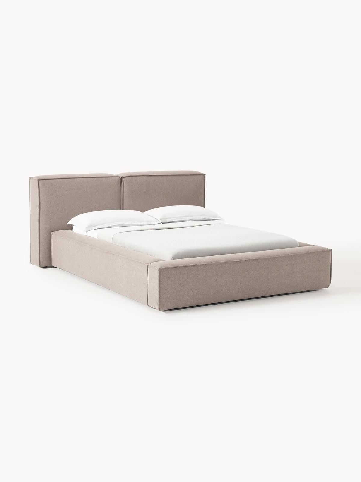 Simpales Lennon Bed with Storage, Upholstered