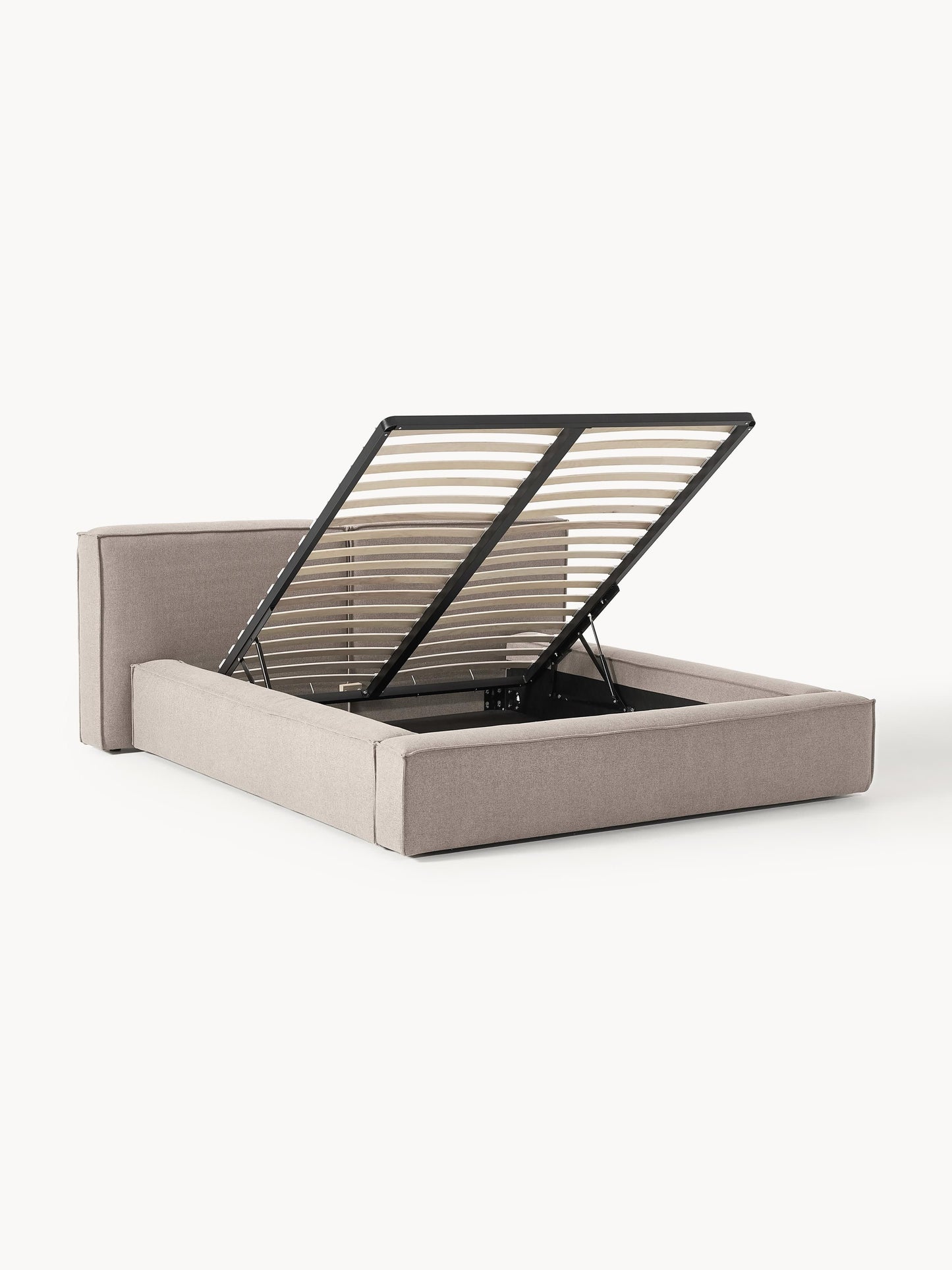 Simpales Lennon Bed with Storage, Upholstered