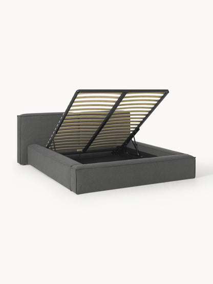 Simpales Lennon Bed with Storage, Upholstered