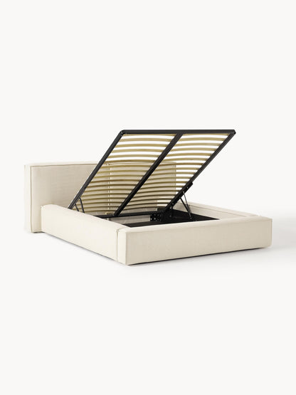 Simpales Lennon Bed with Storage, Upholstered