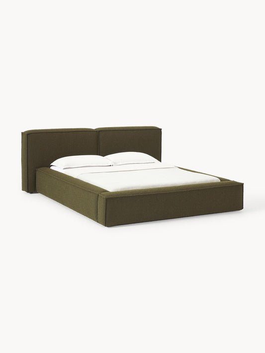 Simpales Lennon Bouclé Bed with Storage, Upholstered