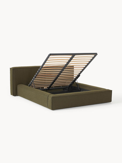 Simpales Lennon Bouclé Bed with Storage, Upholstered