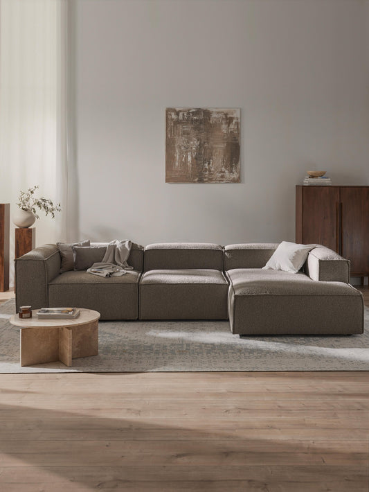 Simpales Lennon Bouclé Modular Corner Sofa, 4-Seater