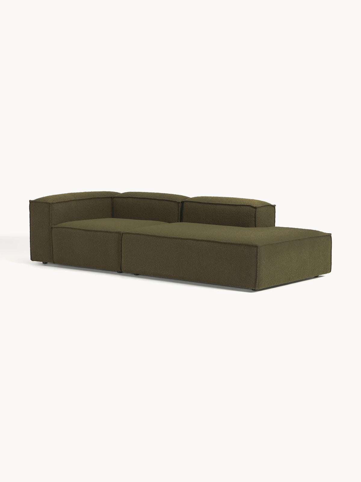 Simpales Lennon Bouclé Ottoman, Modular