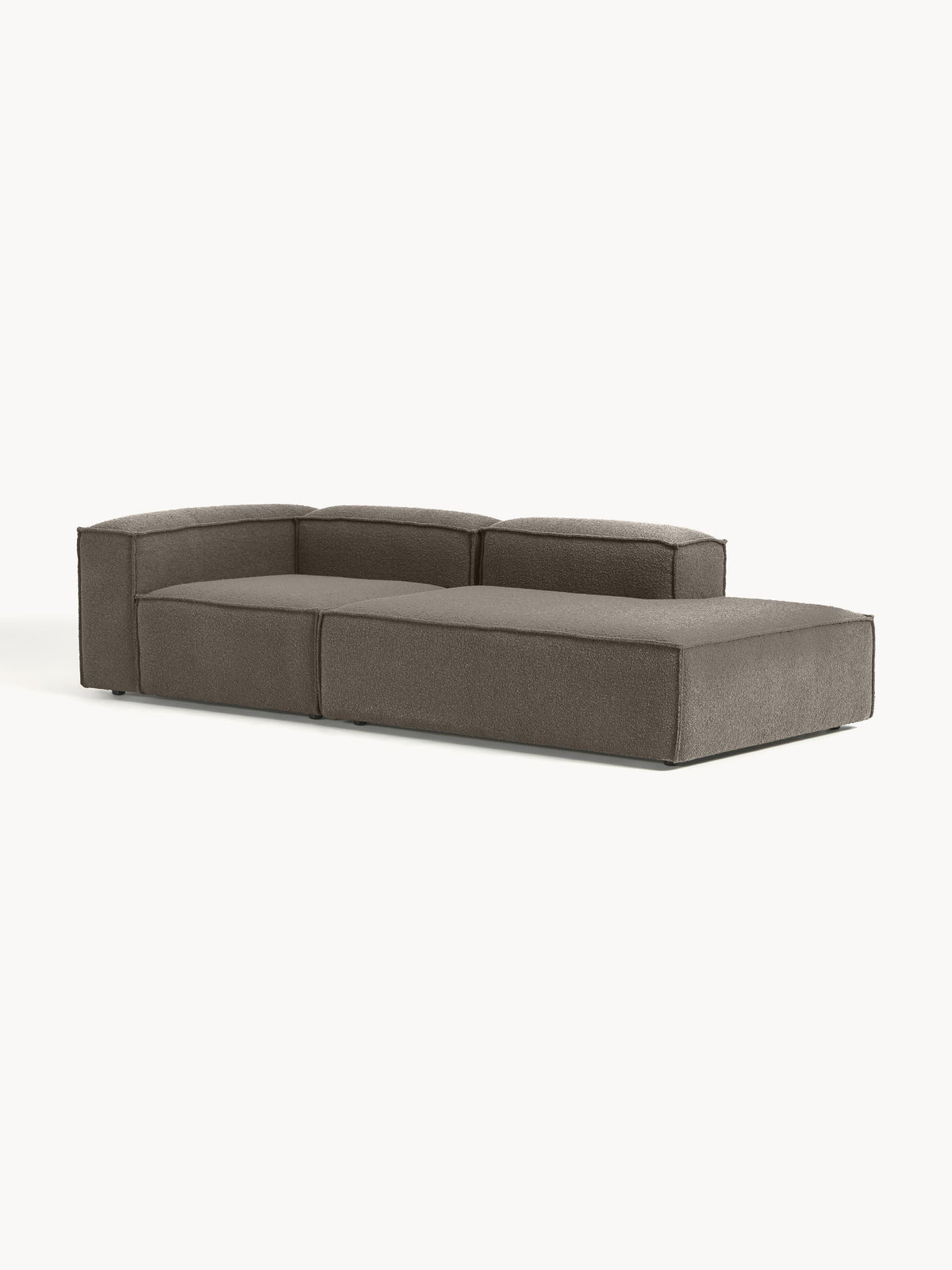 Simpales Lennon Bouclé Ottoman, Modular