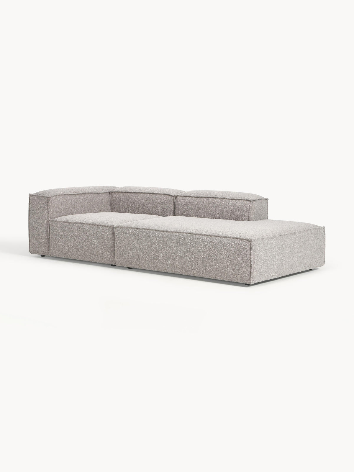 Simpales Lennon Bouclé Ottoman, Modular