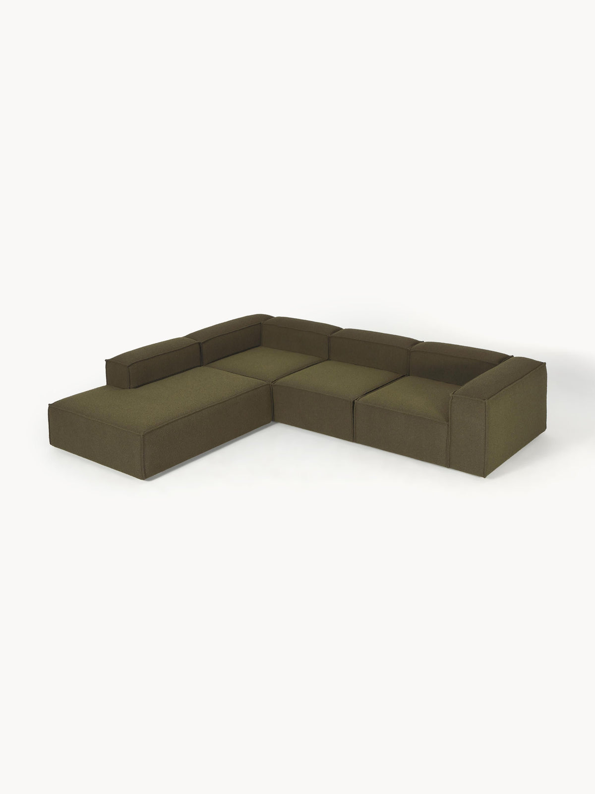 Simpales Lennon Bouclé XL Modular Corner Sofa, 4-Seater