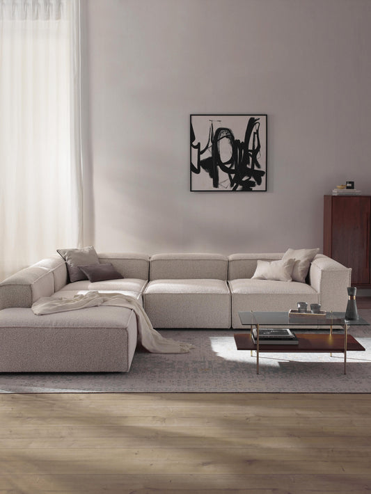 Simpales Lennon Bouclé XL Modular Corner Sofa, 4-Seater