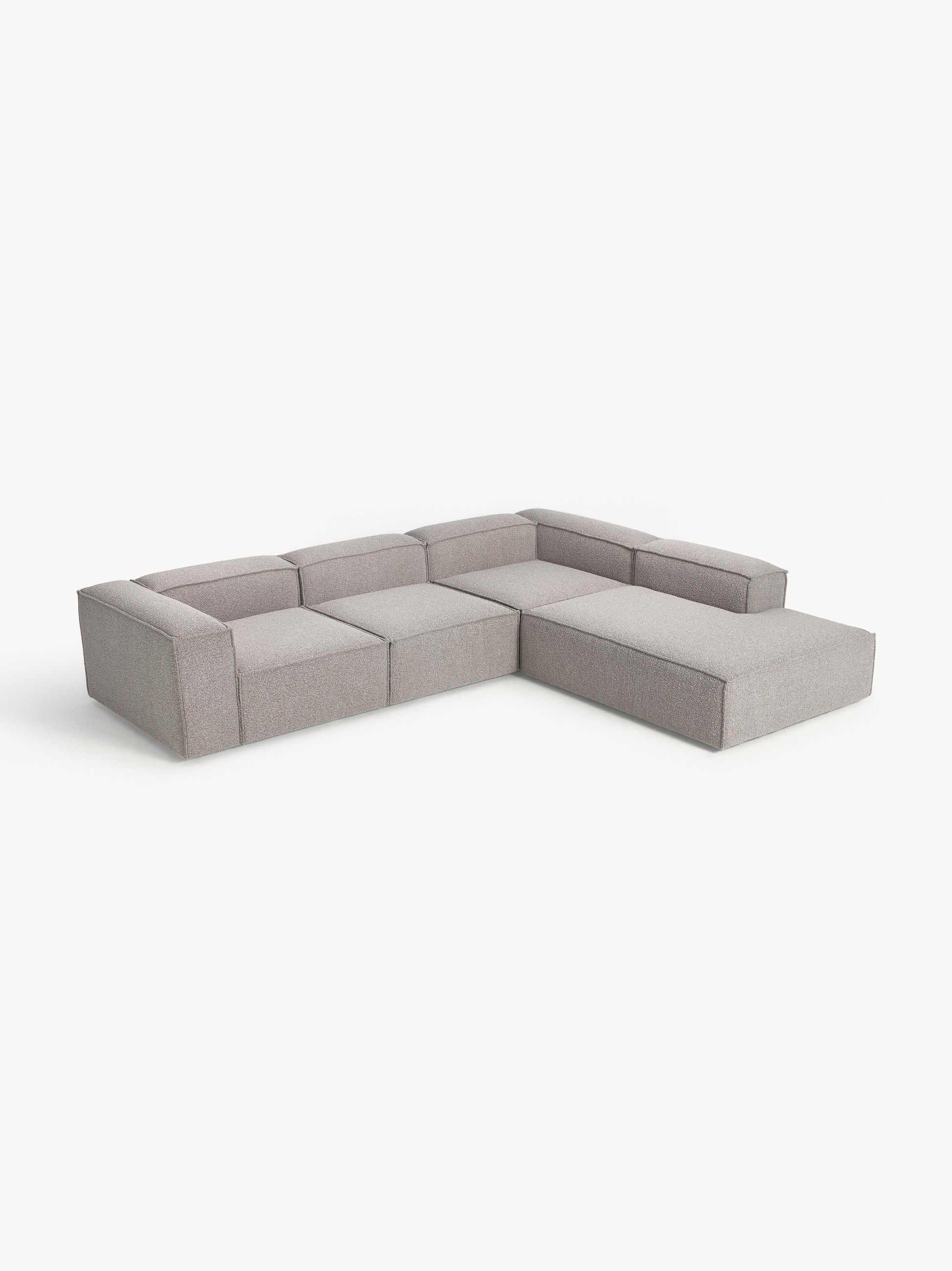 Simpales Lennon Bouclé XL Modular Corner Sofa, 4-Seater