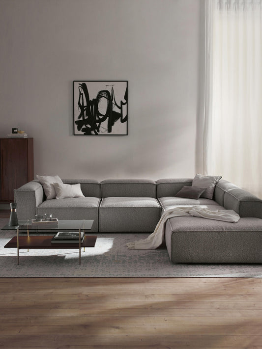Simpales Lennon Bouclé XL Modular Corner Sofa, 4-Seater
