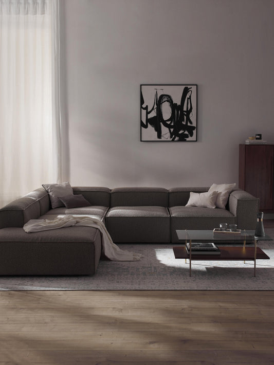 Simpales Lennon Bouclé XL Modular Corner Sofa, 4-Seater