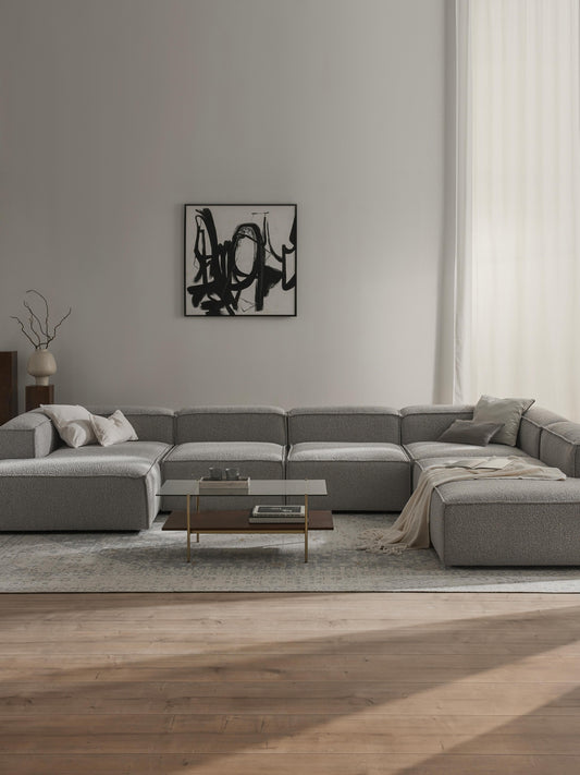 Simpales Lennon Bouclé XL Sofa, Modular