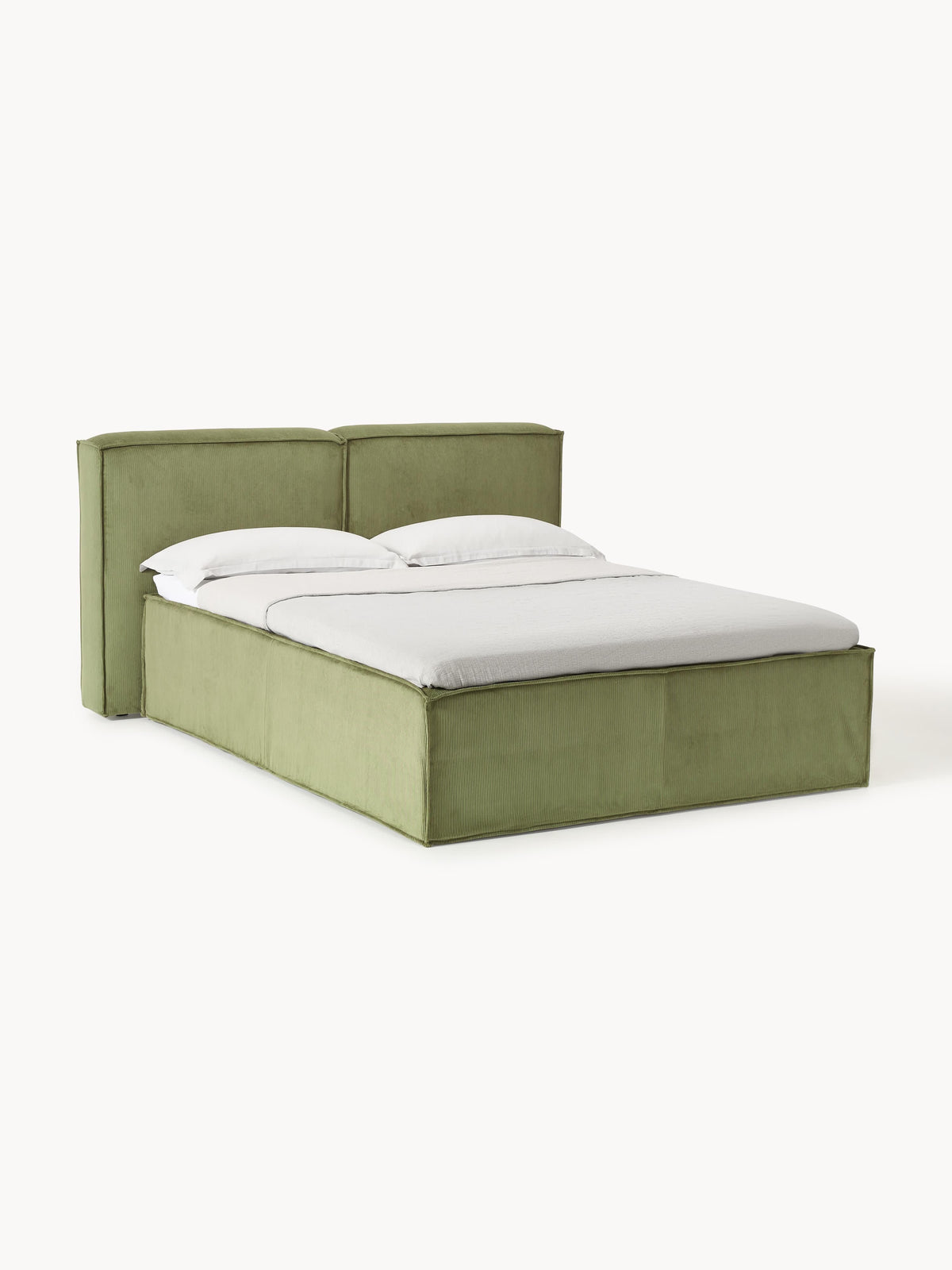 Simpales Lennon Corduroy Bed with Box Spring