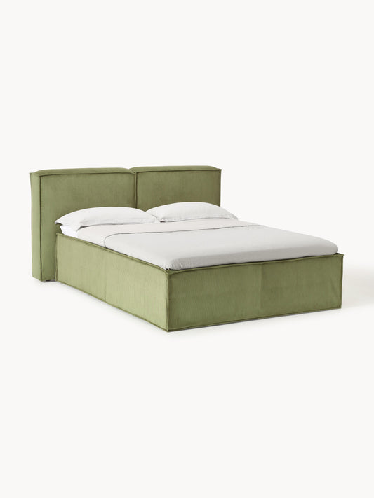 Simpales Lennon Corduroy Bed with Box Spring