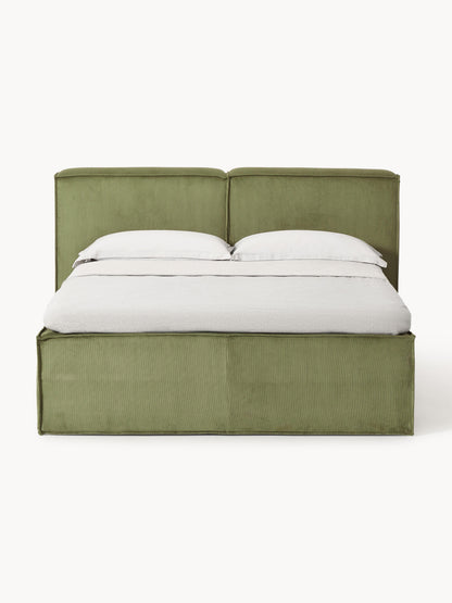 Simpales Lennon Corduroy Bed with Box Spring
