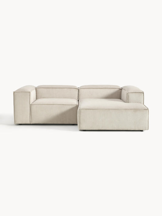 Simpales Lennon Corduroy Modular Corner Sofa, 2-Seater