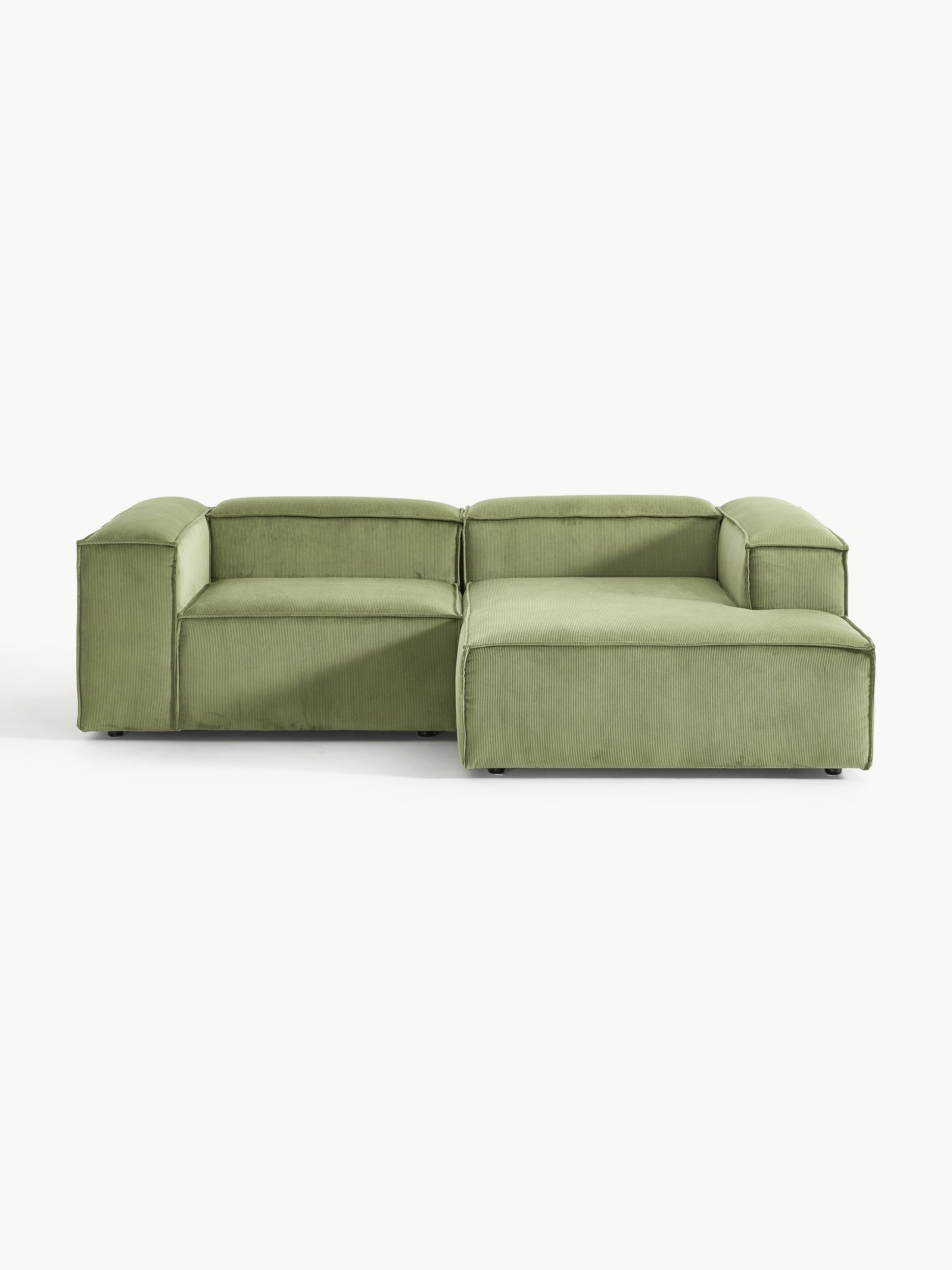 Simpales Lennon Corduroy Modular Corner Sofa, 2-Seater