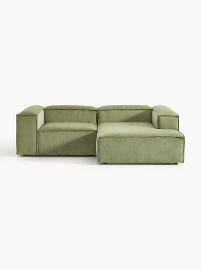 Simpales Lennon Corduroy Modular Corner Sofa, 2-Seater
