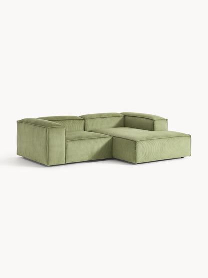 Simpales Lennon Corduroy Modular Corner Sofa, 2-Seater