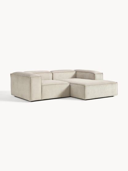Simpales Lennon Corduroy Modular Corner Sofa, 2-Seater