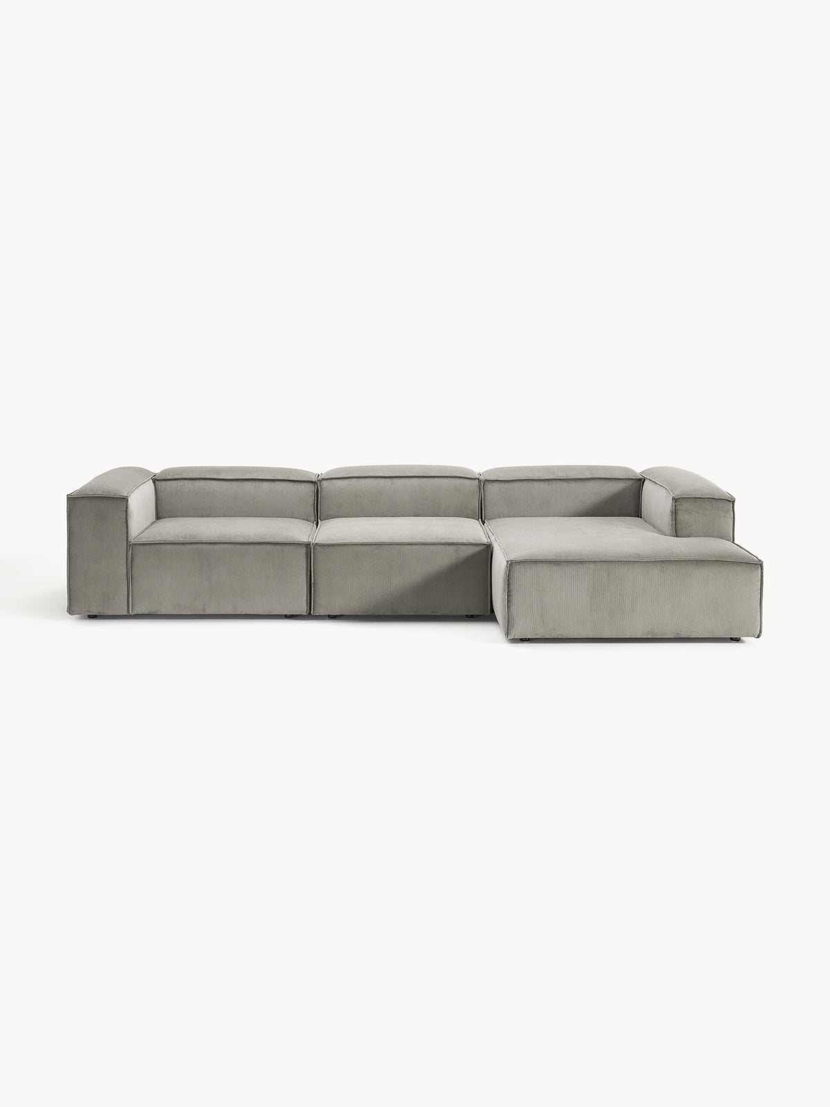 Simpales Lennon Corduroy Modular Corner Sofa, 4-Seater