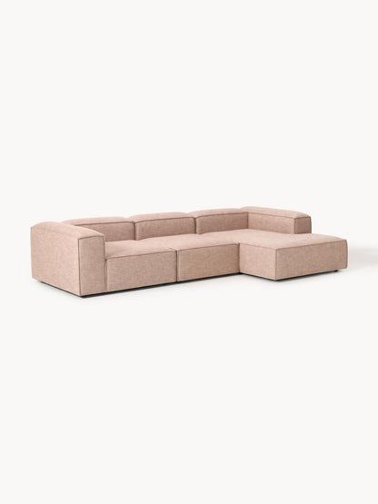 Simpales Lennon Corner Sofa (4-Seater), Modular, Linen Blend
