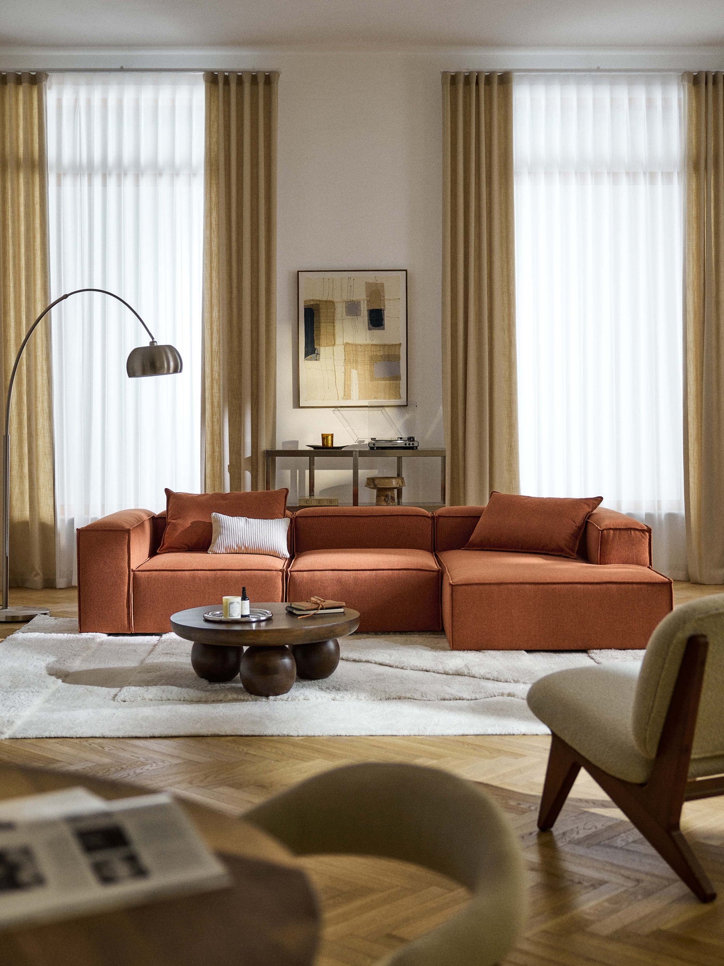 Simpales Lennon Corner Sofa, Modular, 4-Seater