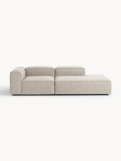 Simpales Lennon Linen Blend Ottoman, Modular