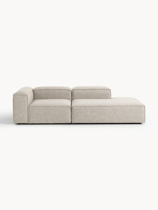 Simpales Lennon Linen Blend Ottoman, Modular