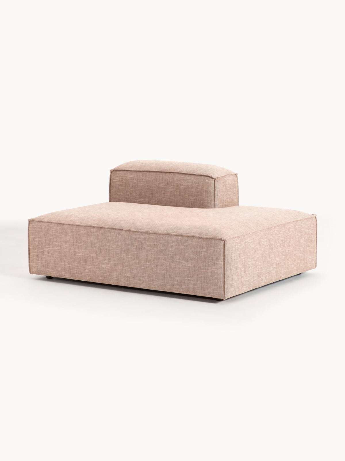 Simpales Lennon Linen Blend Ottoman Module