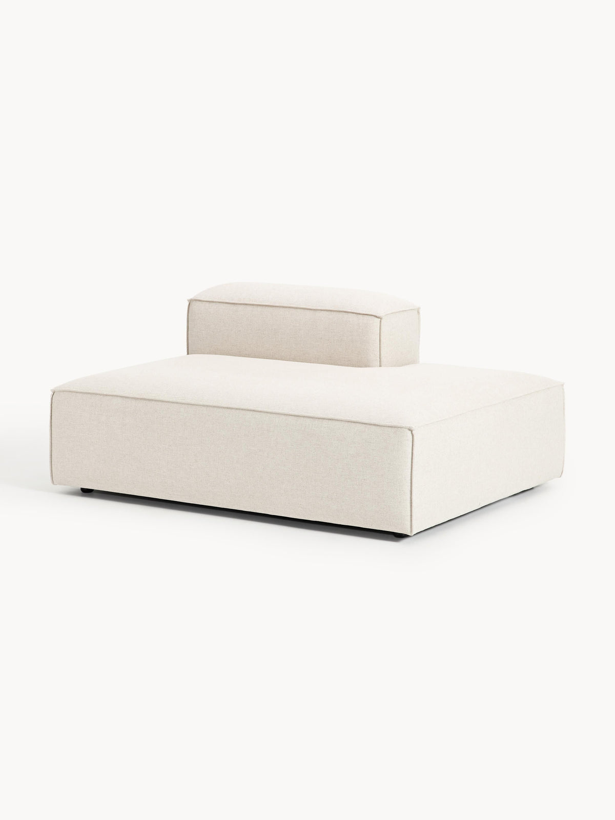 Simpales Lennon Linen Blend Ottoman Module