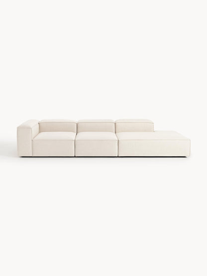 Simpales Lennon Linen Blend XL Ottoman, Modular