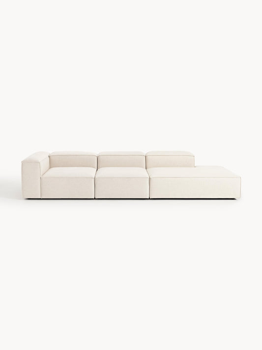 Simpales Lennon Linen Blend XL Ottoman, Modular